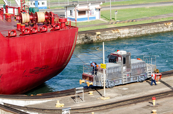Gas Carrier in Gatun Lock -3
