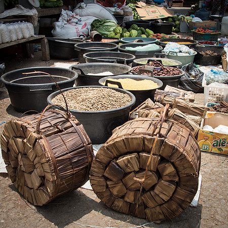 Sago in Leaves in Food Market