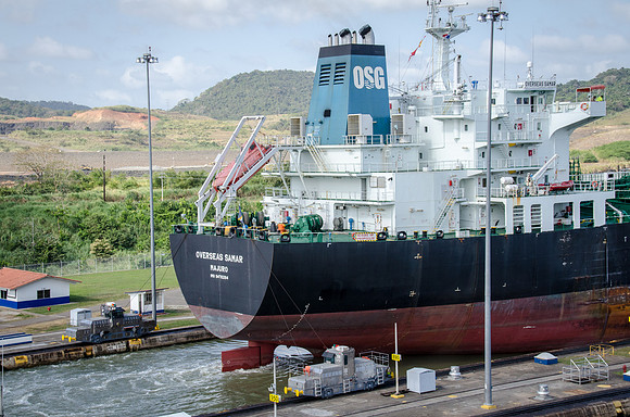Ship Leaving Miraflores Locks
