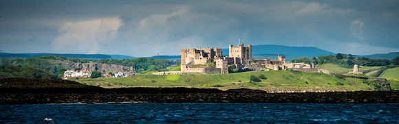 Bamburgh Castle from Farne