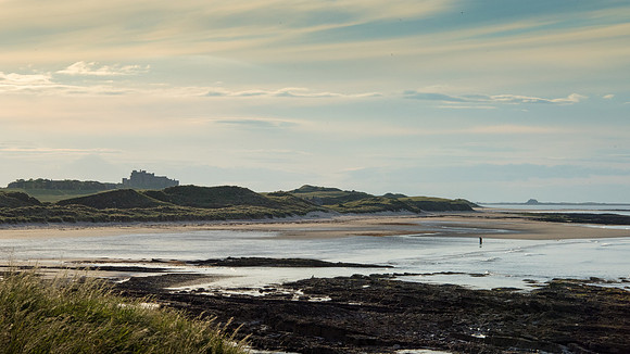 Bamburgh Castle from Seahouses