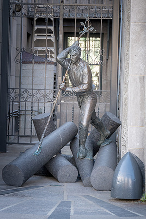 Logger Sculpture
