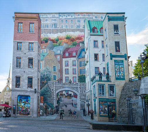 Old Quebec Mural