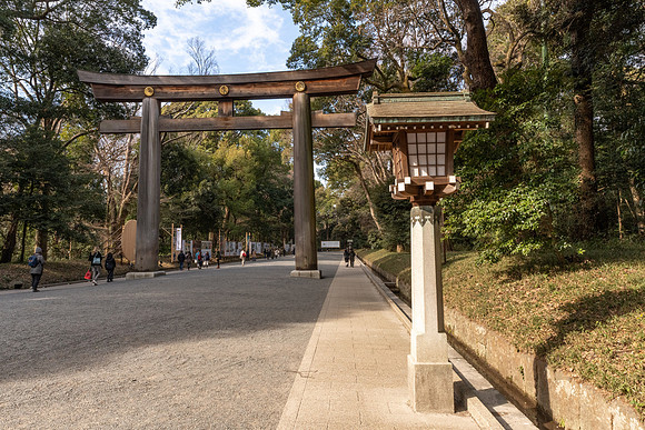 Meiji Shrine Second Tori Gate -2