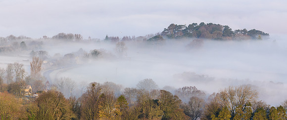 Foggy Morning From Painswick Beacon -3