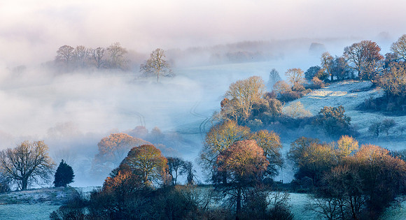 Foggy Morning From Painswick Beacon -2