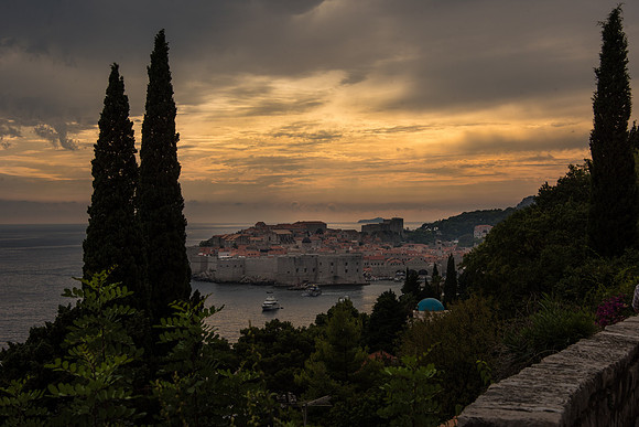 Sunrise over Dubrovnik