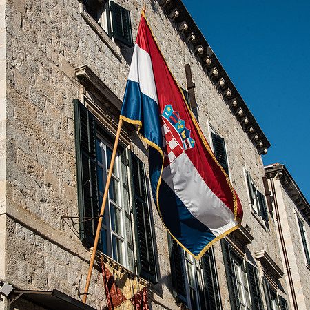 Flags in Stradun