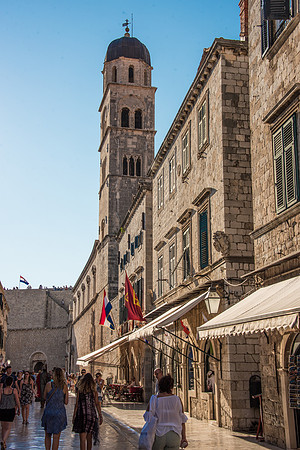 Franciscan Church Tower & Stradun  -2