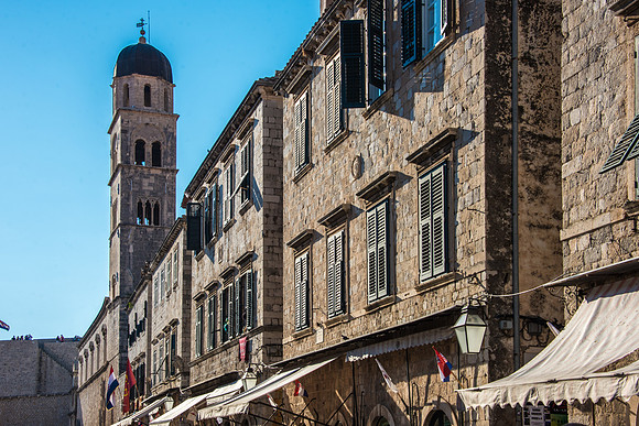 Franciscan Church Tower & Stradun -1