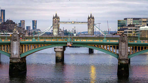 Tower Bridge and Southwark Bridge